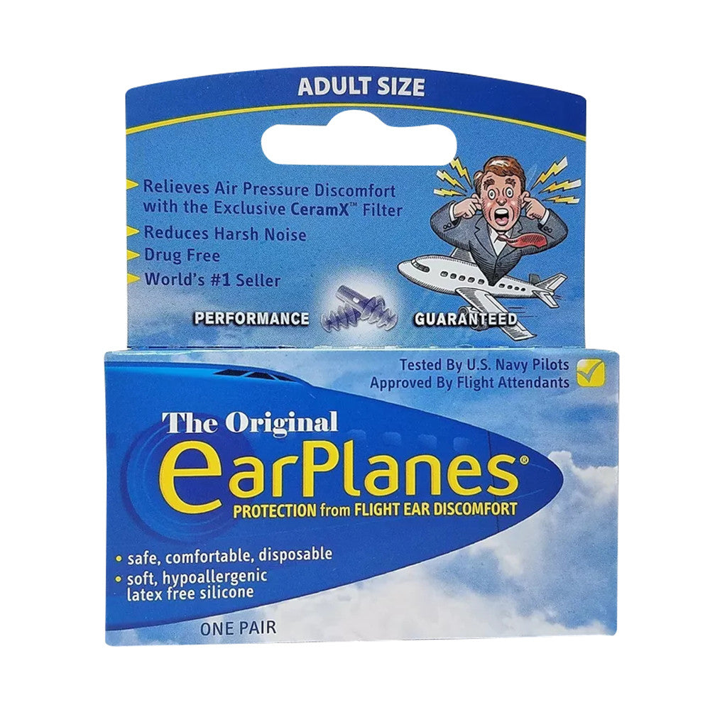 Earplanes Flight Ear Protection Earplugs, 1 Pair